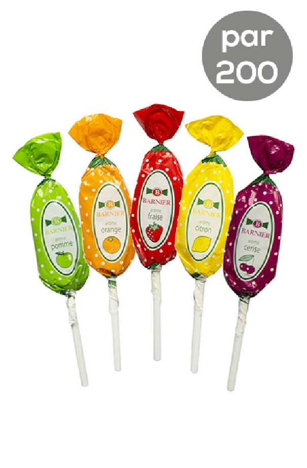 Barnier sucettes Traditionnelles assortiment Fruit