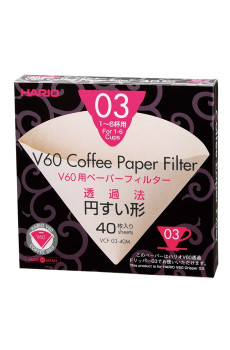 hario 40 filtres 1/6 tasses V60
