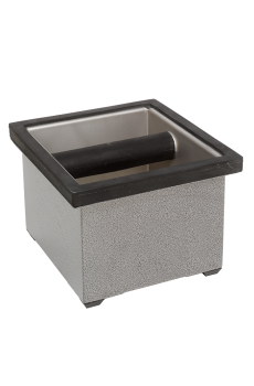 Rattleware SET CARRE Knock Box en inox finitions caoutchouc