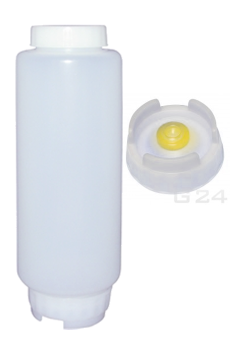 delidrinks san jamar Poire à sauce FIFO anti-gouttes 20oz-590ml