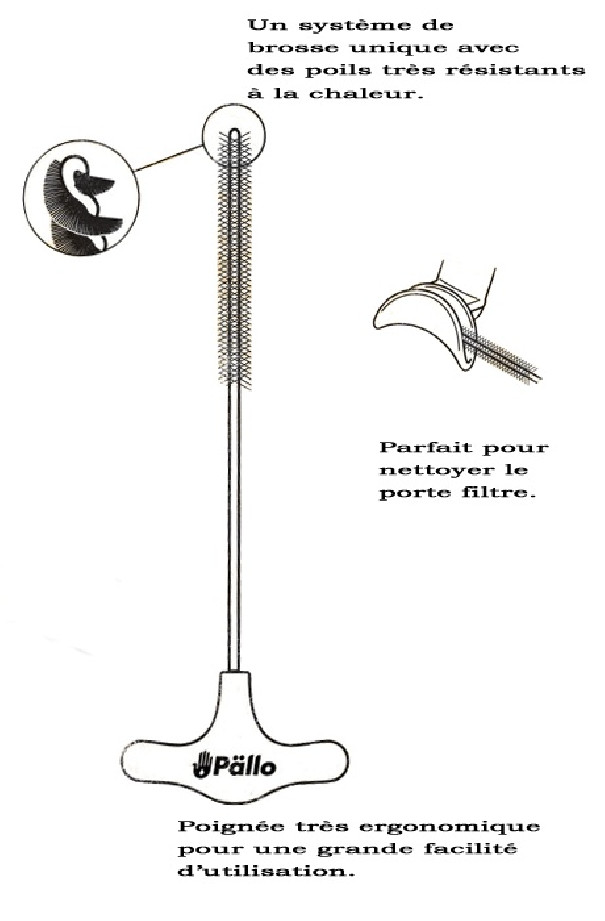 pallo Brosse buse vapeur Verte D.6 mm