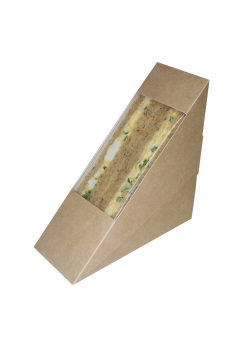 Boîtes kraft pour Sandwich Triangle Simple Boîtes kraft pour Sandwich Triangle Simple