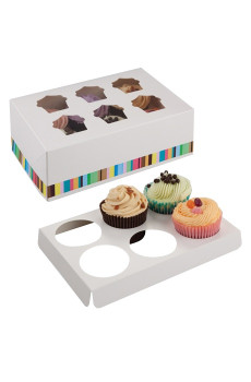 Sélection Delidrinks Boîte pour 6 cupcakes Sélection Delidrinks Boîte pour 6 cupcakes