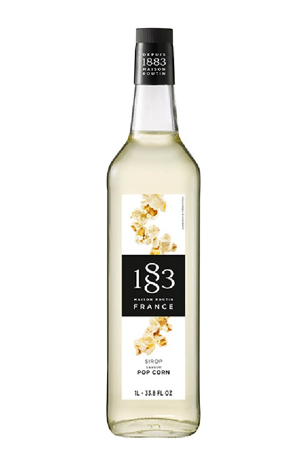Sirop Popcorn bouteille verre 1L