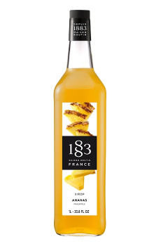 Sirop Ananas bouteille verre 1L Sirop Ananas bouteille verre 1L