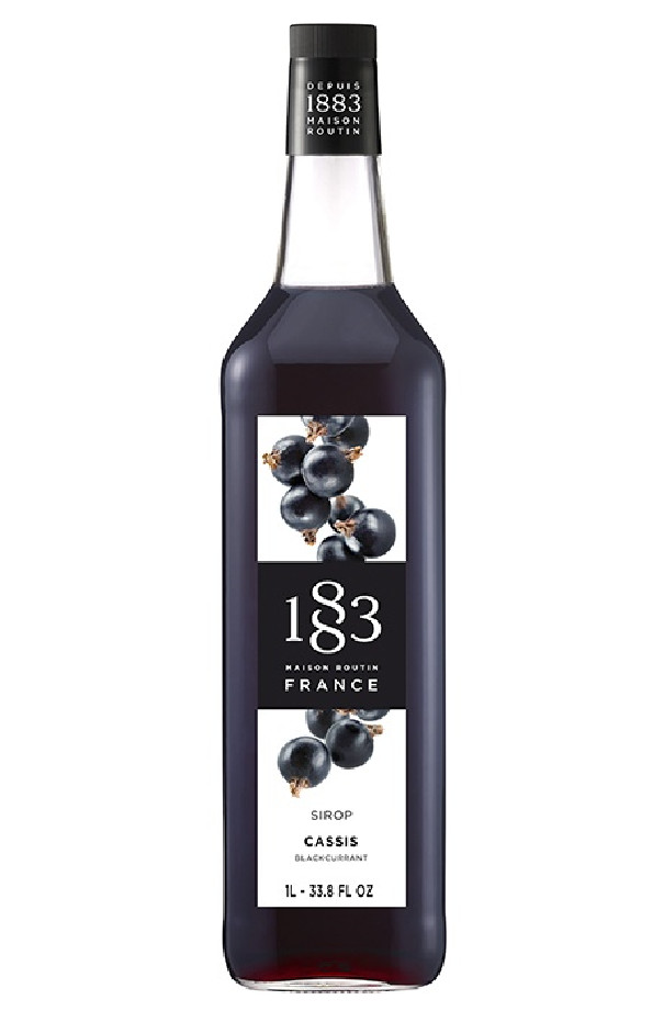 Sirop Cassis bouteille verre 1L