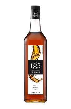 Sirop Rhum bouteille verre 1L Sirop Rhum bouteille verre 1L