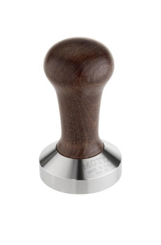 BOIS Tamper plat Base alu et Manche brun D.53mm