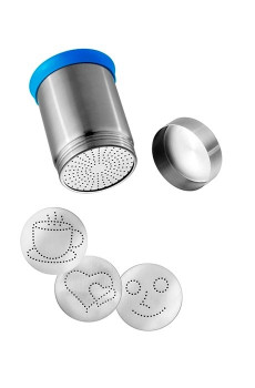 Kit Saupoudreuse à cacao inox 4 en 1