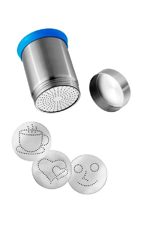 Kit Saupoudreuse à cacao inox 4 en 1