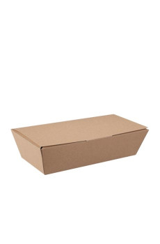 Boîte Lunch kraft pour snacking à emporter x 150 Boîte Lunch kraft pour snacking à emporter x 150