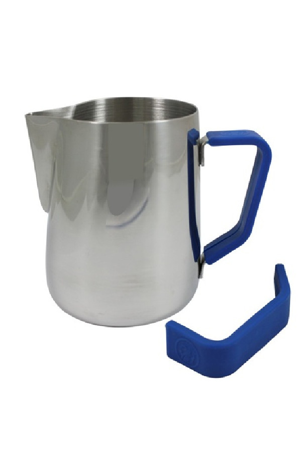 Poignée en silicone bleu pour pot à lait 12oz/350ml Poignée en silicone bleu pour pot à lait 12oz/350ml