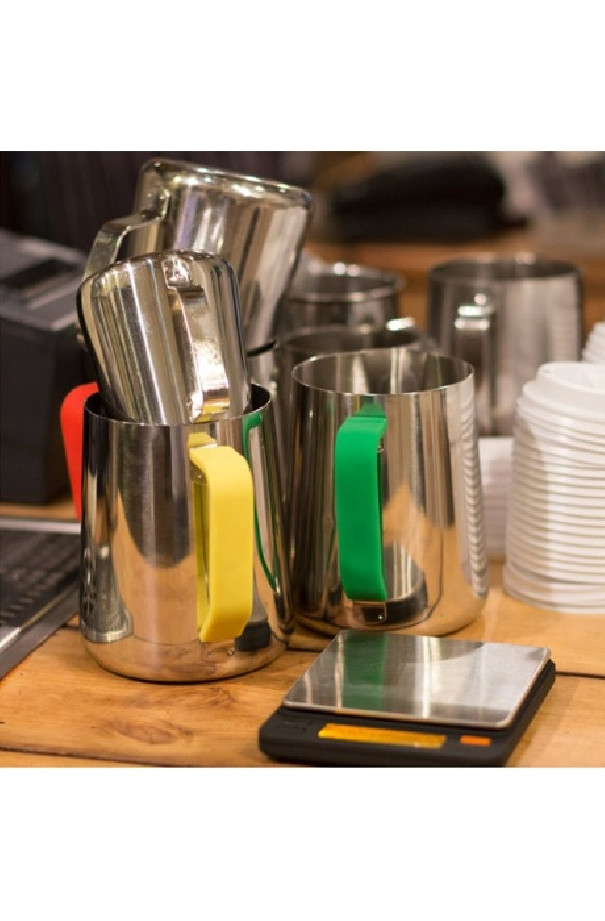 Poignée en silicone rouge pour pot à lait 20oz/590ml