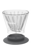 Smart Dripper™ Flat V en verre double paroi