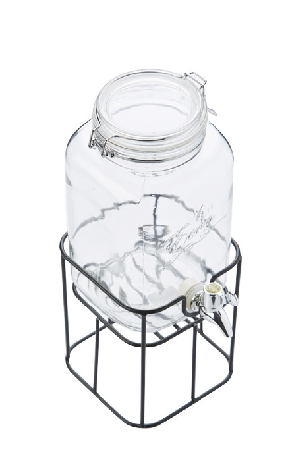 Fontaine à boisson avec robinet métal et support 3.6L