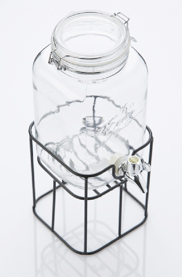 Fontaine à boisson avec robinet métal et support 3.6L