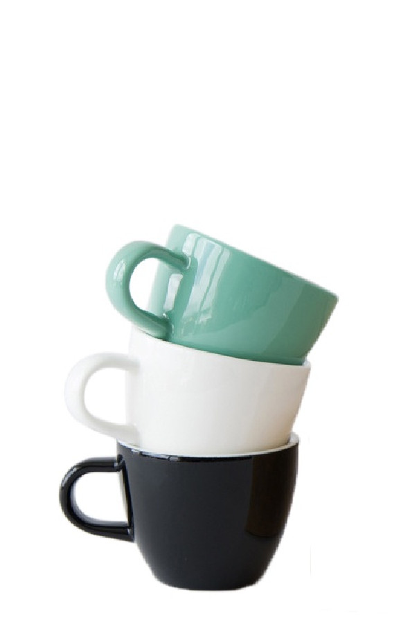 Set x 6 DEMITASSE tasse porcelaine 70ml Gris