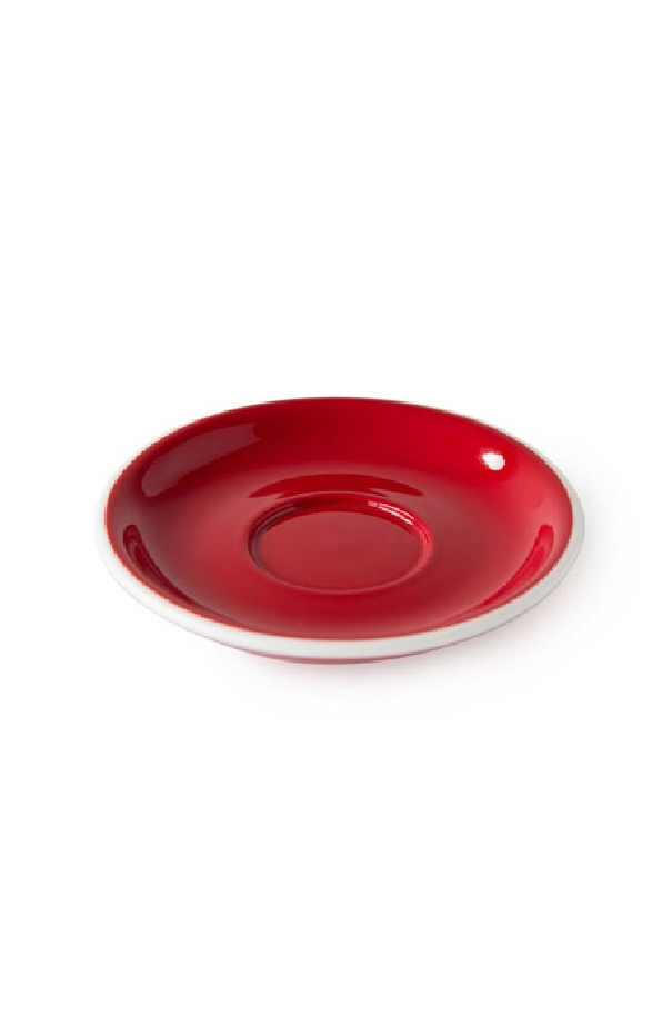 Set x 6 soucoupes porcelaine 110mm Rouge Set x 6 soucoupes porcelaine 110mm Rouge