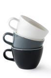 Set x 6 FLAT WHITE tasse porcelaine 150ml Blanc