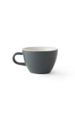 Set x 6 FLAT WHITE tasse porcelaine 150ml Gris