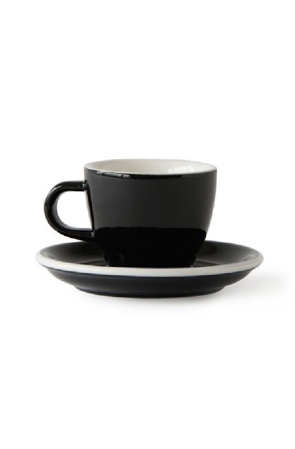 Set x 6 soucoupes porcelaine 110mm Noir Set x 6 soucoupes porcelaine 110mm Noir