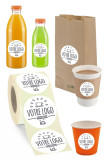 Etiquettes autocollantes rondes Personnalisables D.40mm x10000