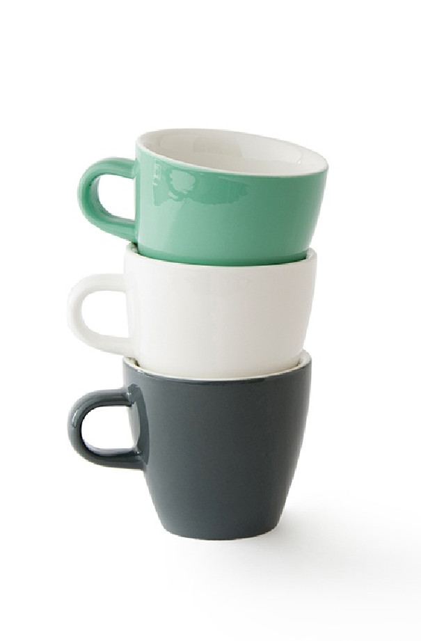 Set x 6 TULIP tasse porcelaine 170ml Noir