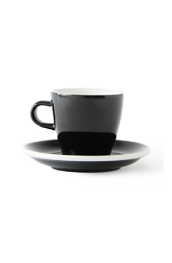 Set x 6 TULIP tasse porcelaine 170ml Noir