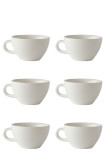 Set x 6 CAPPUCCINO CUP tasse porcelaine 190ml Blanc