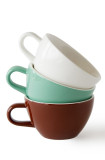 Set x 6 CAPPUCCINO tasse porcelaine 190ml Vert
