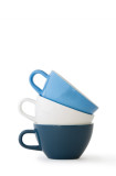 Set x 6 CAPPUCCINO tasse porcelaine 190ml Noir