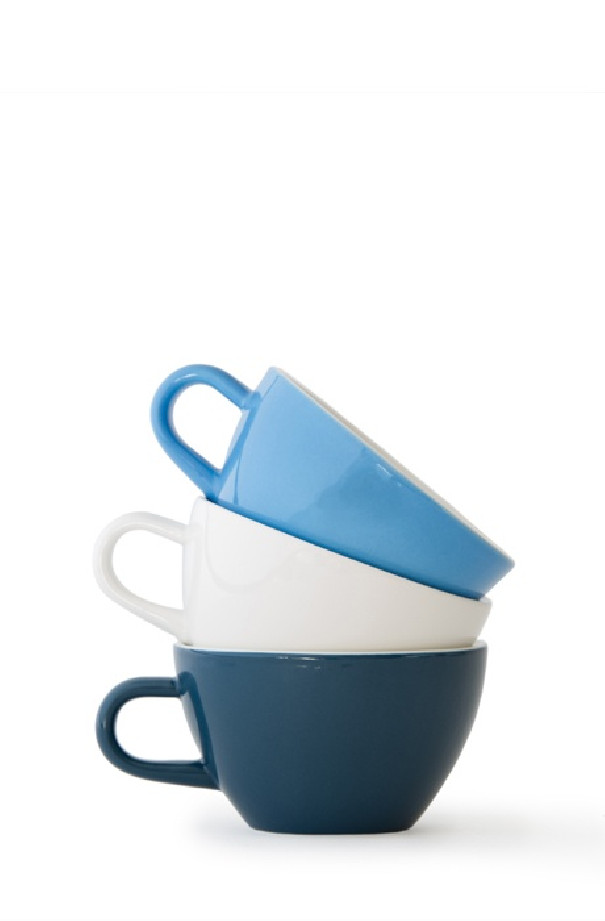 Set x 6 CAPPUCCINO tasse porcelaine 190ml Marron