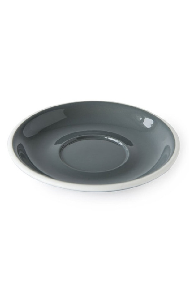 Set x 6 soucoupes porcelaine 150mm Gris