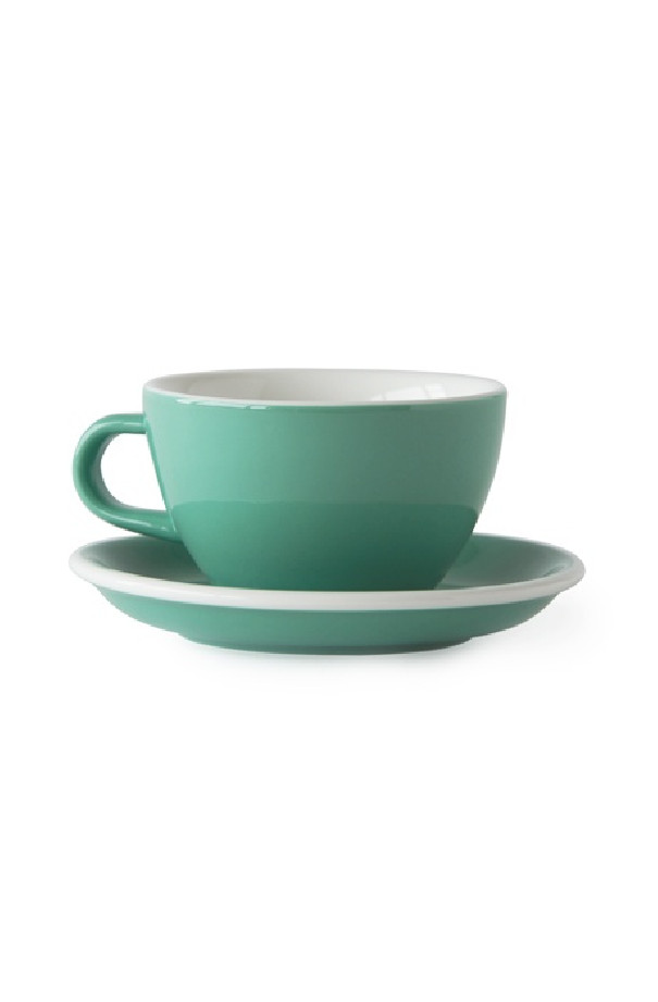 Set x 6 LATTE tasse porcelaine 280ml vert