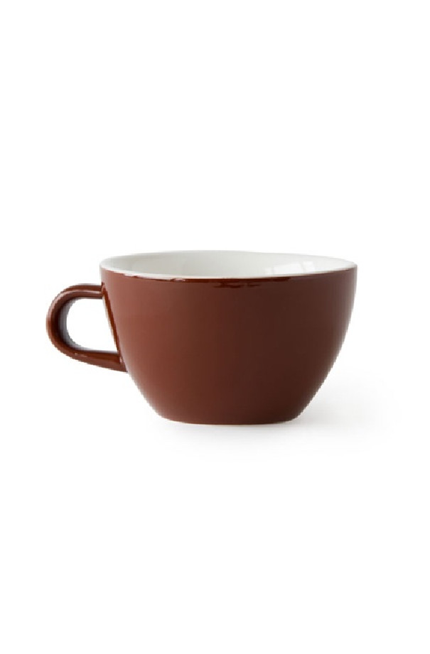 Set x 6 LATTE tasse porcelaine 280ml Marron