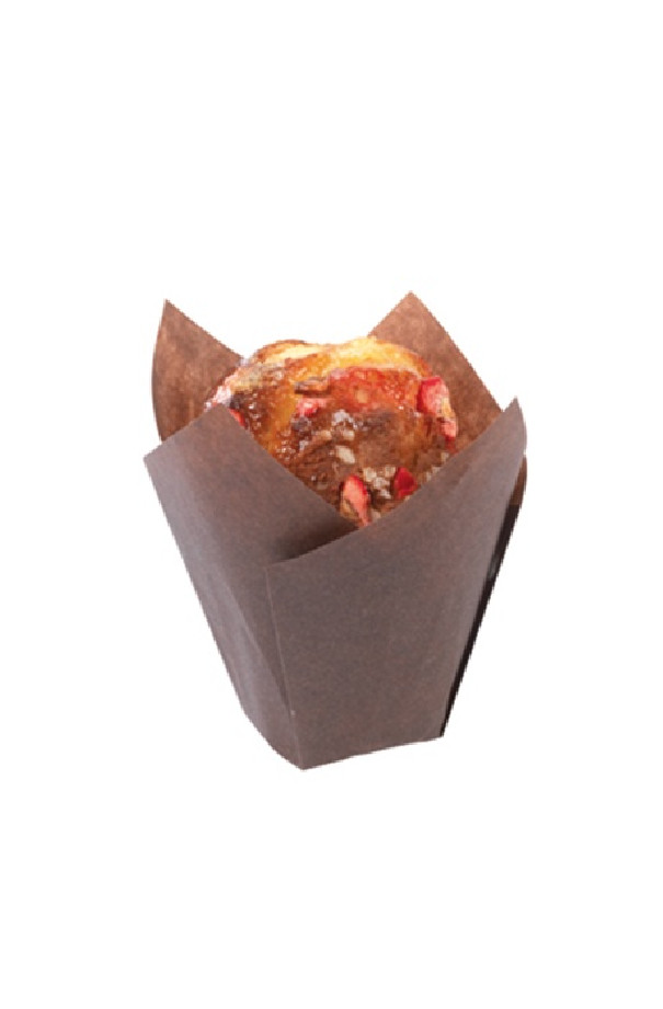 Boîte 200 caissettes marron pour muffin 85g Boîte 200 caissettes marron pour muffin 85g