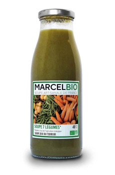 Soupe 7 legumes bouteille verre 12 x 480ml BIO