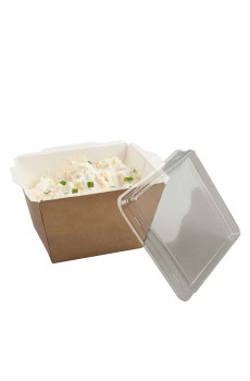 Sachet x 125 FUZIONE couvercles rPET 18oz/530ml