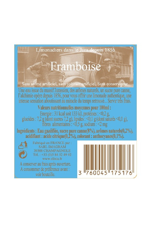 Elixia Limonade framboise 12 x 330ml