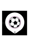 Pochoir PVC blanc FOOTBALL