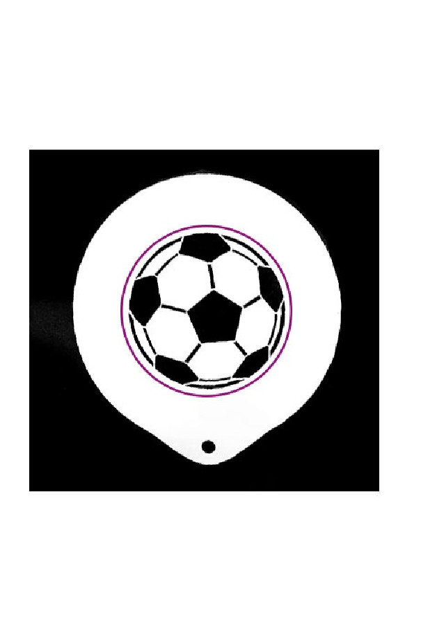Pochoir PVC blanc FOOTBALL