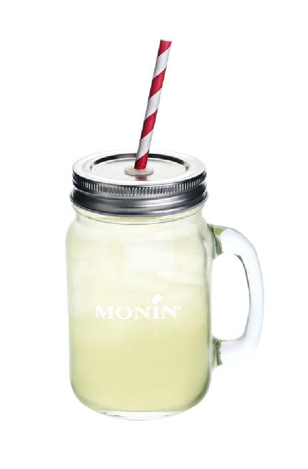 Monin Verre à limonade 480ml avec couvercle