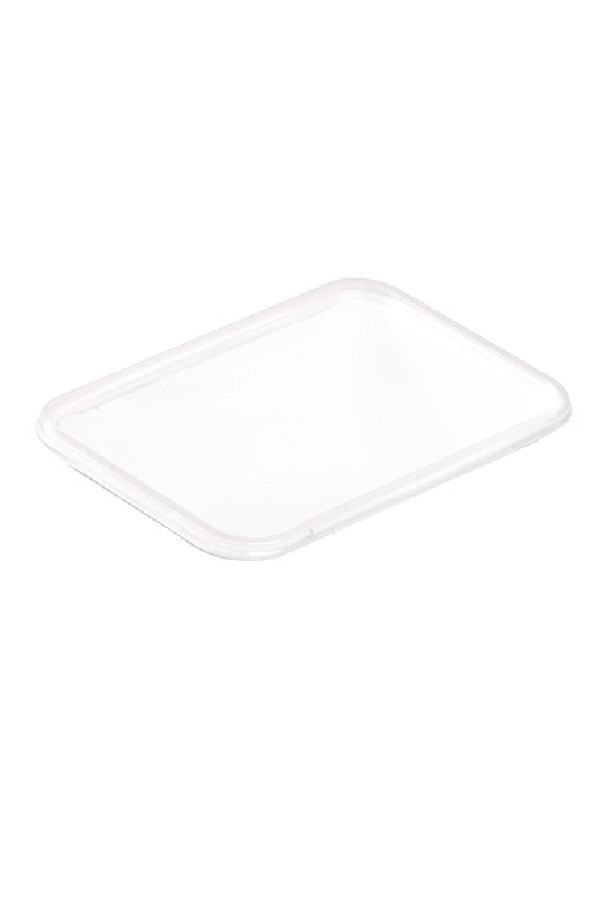 Couvercles PP pour bol rectangle pulpe de canne 25oz/750ml x25