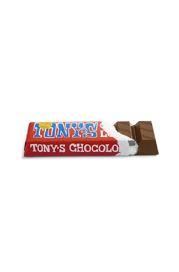 Tony's barre chocolat au lait présentoir 35x50g Tony's barre chocolat au lait présentoir 35x50g