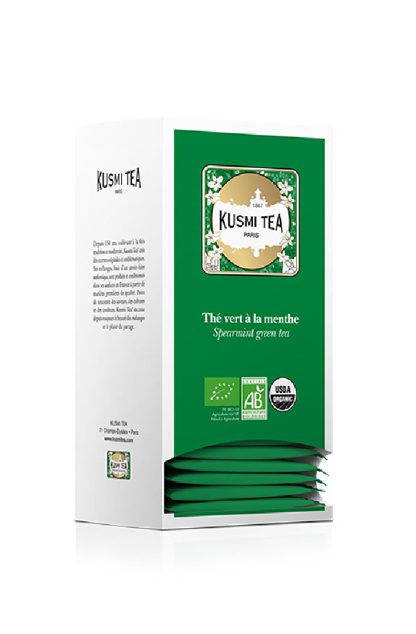 KUSMI TEA Thé vert Menthe 25X2g BIO