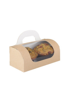 Cake Away boîtes emboîtable pour 2 ou 4 muffins x500