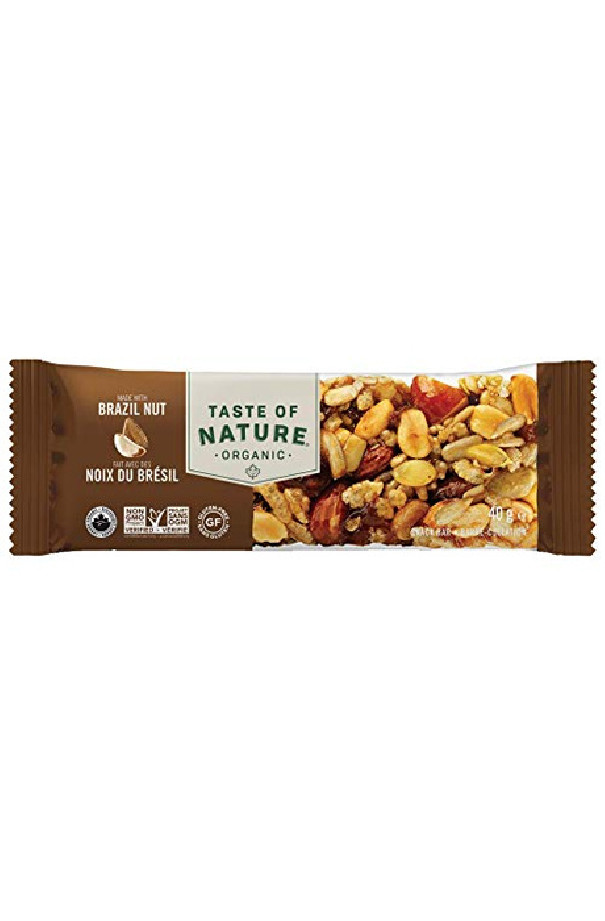 taste of nature barres de cereales bio brazilian nut