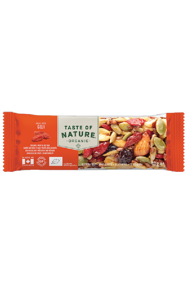 taste of nature barres de cereales bio goji
