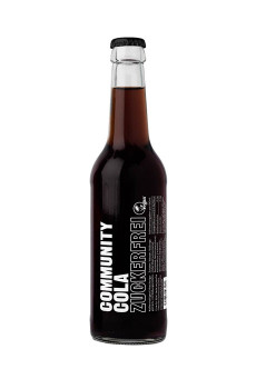 COMMUNITY COLA Cola sans sucres bouteille verre 24x330ml COMMUNITY COLA Cola sans sucres bouteille verre 24x330ml