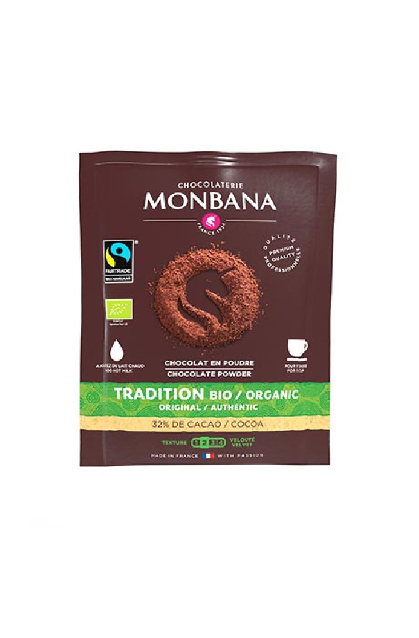 Chocolat en poudre Fairtrade dosette 100 x 15g BIO